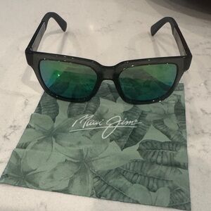 Maui Jim Black and Green Sunglasses